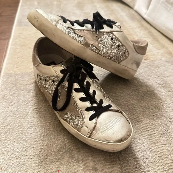 slightly worn Golden goose sneakers